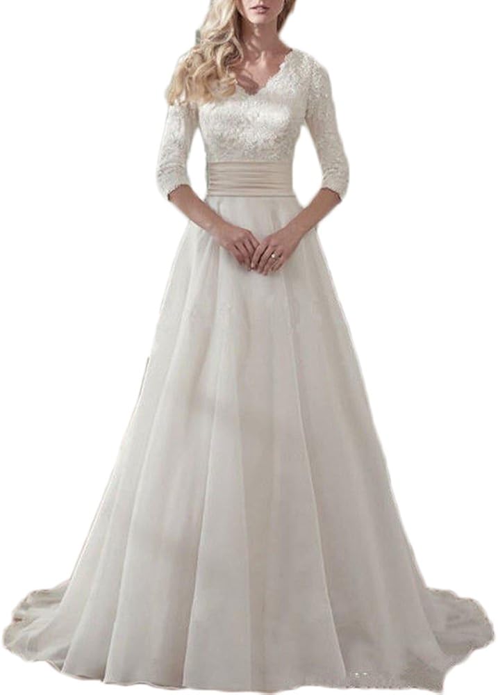 simple church wedding dress