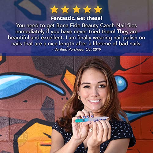 Glass Nail Files, Glass Fingernail Files for Gentle Manicure Nail Care