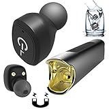 True Wireless Bluetooth Earbuds,SHUUA Portable Bluetooth V4.2 Headphones IPX7 Waterproof Sweatproof Dual TWS Wireless Headset Twins Stereo Earphone With Mic Charging Case for iPhone IOS Samsung
