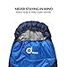 ODOLAND Cool Weather Waterproof Windproof Envelope Sleeping Bag with Compression Bag - Comfort Lightweight Portable Camping Gear for Outdoor Hiking, Traveling and Survival
