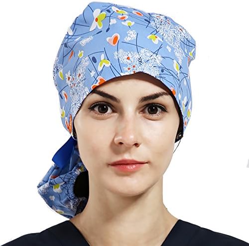 ANNO Long Hair Women Work Hat Nurse/Nursing Cap Adjustable Size