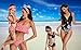 2Pcs Mommy and Me Matching Family Swimsuit Ruffle Women Swimwear Kids Children Toddler Bikini Bathing Suit Beachwear Sets