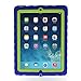 Apple iPad 2 iPad 3 iPad 4 Drop Tech Blue Gumdrop Cases Silicone Rugged Shock Absorbing Protective Dual Layer Cover Case