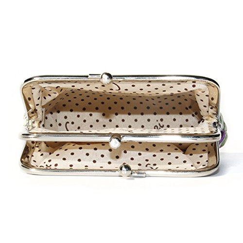 Cute Floral Buckle Coin Purses Vintage Pouch Kiss-lock Change Purse Wallets (10)