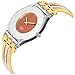 Swatch Women's SFK240B Quartz Stainless Steel Gray And Pink Dial Watch