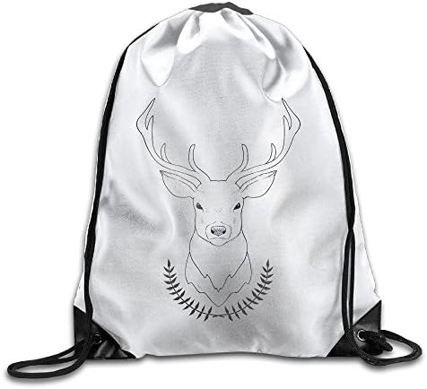 Animal Deer Drawstring Backpack Sackpack Backpack For Men &amp; Women School Travel Backpack