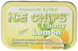 Ice Chips Lemon Xylitol Mints 6 Single Tins, 1.76 Oz each
