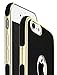 iPhone 6s Plus Case, iPhone 6 Plus Case, Luxury PU Leather Cloth Protective Cover Case, Magnetic Electroplate Rubber Slim Cell Phone Case iPhone 6s Plus iPhone 6 Plus Cases(5.5 inch) - Black