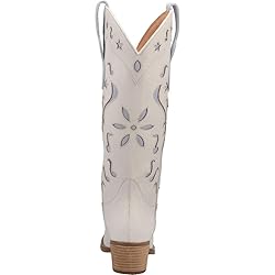 Dingo Womens Music City Cowboy Boots Leather White