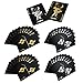 Waterproof Poker Cards Black PVC Playing Cards Set Professional Poker Bronzing Poker Deck Plastic Poker for Your Poker Pleasure (Gold)