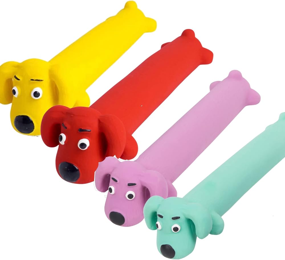 Petface Latex Loofahs Soft Chew Dog Toy One Supplied Colour Vary