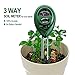Soil pH Meter,Nicpay 3-in-1 Soil pH and Moisture, Light Intensity Meter Plant Tester for Gardening, Plants Growth, Lawn Care&Easy Read Indicator