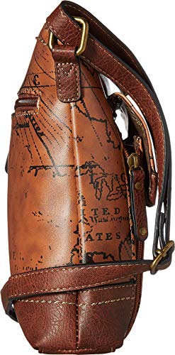 b.o.c. Womens Voyage Waltham Organiz Crossbody Dark Saddle/Chocolate One Size
