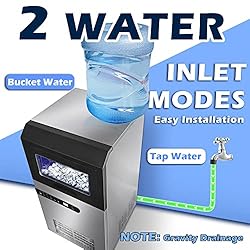 Commercial Ice Maker, 100LBS/24H Under Counter Ice