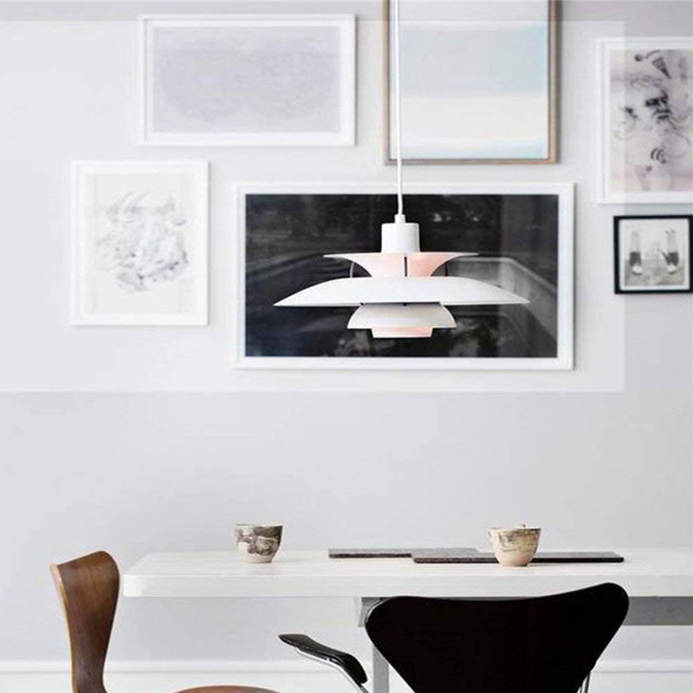 Modern Ceiling Light White Matt Pendant 