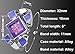 Top Plaza Womens Casual Elegant Silver Tone Rhombus Face Bangle Cuff Bracelet Dress Quartz Watch