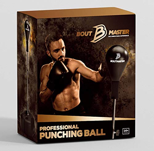 Tech Tools Punching Reflex Boxing Bag with Stand, Height Adjustable - Freestanding Punching Ball Speed Bag - Great for MMA Training, Stress Relief & Fitness (Pro) (Renewed) - Thumbnail 6