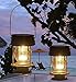 Hanging Solar Lights 2 Pack Solar Led Lantern Lights Garden Outdoor Pathway Stake Lights Vintage Beach Pavilion Lanterns(Hanging Design, 2 Warm Light)