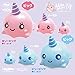 Ibloom Millie The Whale Cute Animal Slow Rising Squishy Toy (Light Pink, Peach Scented, 8 Inch) [Kawaii Squishies for Birthday Gift Boxes, Party Favors, Stress Balls for Kids, Girls, Boys, Adults]