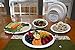 YOUNGFIT SAVUS 7-inch Round Disposable Plates, 50 count - 100% Compostable Eco-Friendly Sugarcane Fiber Bagasse Strong Tree Free Plastic Free Party Dessert Paper Plates 7