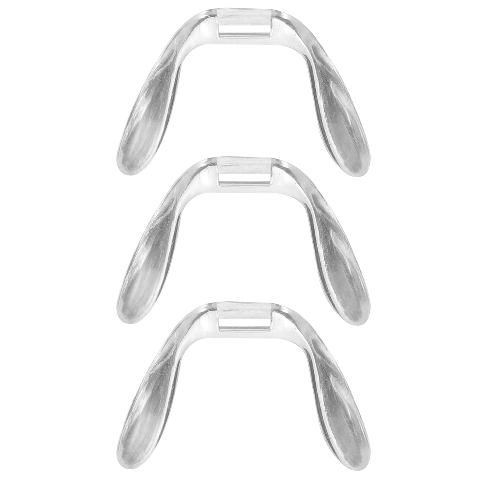 Photo 1 of Healvian Non Slip Glasses Pads Replacement Kit 3Pcs Clear U-Shaped Bridge Pads for Eyeglasses Comfort and Stability