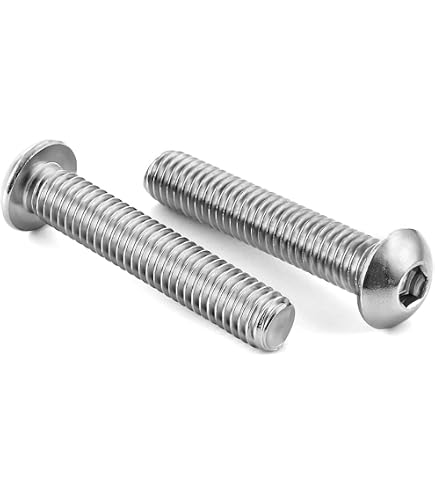 Viti A Testa Bombata Con Esagono Incassato – 6-32 X 3/8 – Acciaio Inox, Confezione Da 10