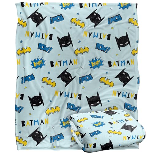 BATMANBatman Silky Touch Kuscheldecke, Optimalweich, 152 x 127 cm