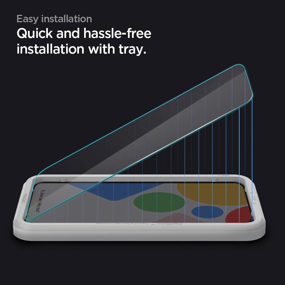 Spigen Tempered Glass Screen Protector [Glas.tR AlignMaster] Designed for Pixel 4a - 2 Pack/Case Friendly
