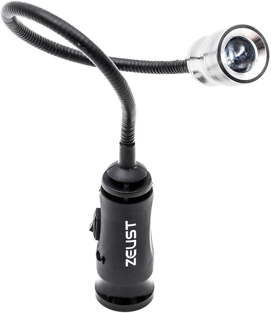 Zeust Vega Barbecue Grill Light - Magnetic BBQ Light with Strong Magnetic Base Flexible Long Neck, Zoom Function