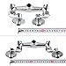 MaxSen Commercial Faucet with Sprayer Wall Mount Faucet Adjustable 4