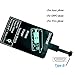Wireless Charger Receiver IGOUKJ Ultra Slim Portable Endurable Narrow Interface Down Negative Wireless Charging Receiver for Universal Android Micro USB Port Phone (Negative direction type B receiver)