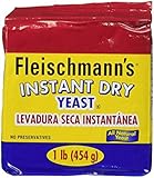 Fleischmann's Instant Dry Yeast 2Pack (1lb bag Each)