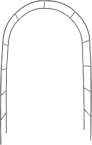 Atrusu Garden Arbors, 7.8 Ft Metal Arch with Lightweight, Pergola Arbor for Wedding, Garden, Party Decoration, Climbing Plant, Indoor Outdoor