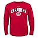 NHL Montreal Canadiens Boys 8-20 Arched Standard Long Sleeve Tee, Red, Large