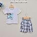 YING LAN Baby Boys' Hats T-shirts Shorts Outfits 6-12 Months