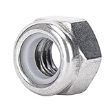 SINOVAL 5/16-18 Nylon Insert Hex Lock Nuts, Stainless Steel 18-8, Plain Finish, Quantity 50