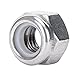 SINOVAL 5/16-18 Nylon Insert Hex Lock Nuts, Stainless Steel 18-8, Plain Finish, Quantity 50