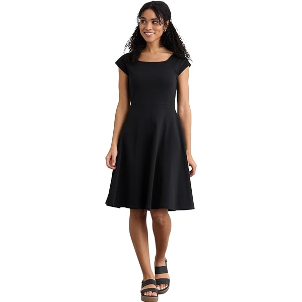 Fair Indigo Women's 100% Organic Pima Cotton Midi Tank Dress (XS, Cobalt)  at Amazon Women's Clothing store