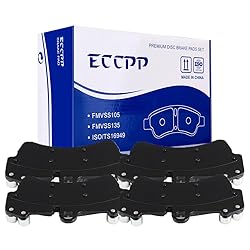cciyu D1014 Front Semi-Metallic Disc Brake Pads Kit