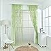 Malcm Willow Tulle Tulle Door Curtain Drapes Curtains Tulle Scarf Valance 2Pieces(Green)