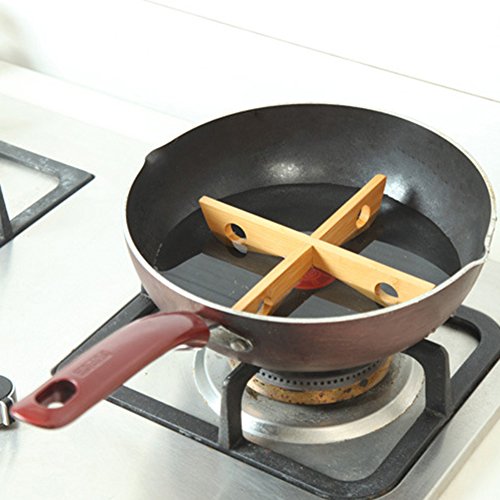 image for Brave669 Detachable Wooden Heat Insulation Rack Mat Pot Holder for Kit