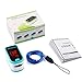 Fingertip Pulse Oximeter Portable FDA Approved Digital Blood Oxygen and Pulse Sensor with Alarm SPO2 (Blue)