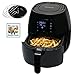 Avalon Bay Digital Air Fryer - Stainless Steel Interior and Digital Display, Includes Airfryer Cookbook and Accessories, 3.7-Quart, AB-Airfryer230B