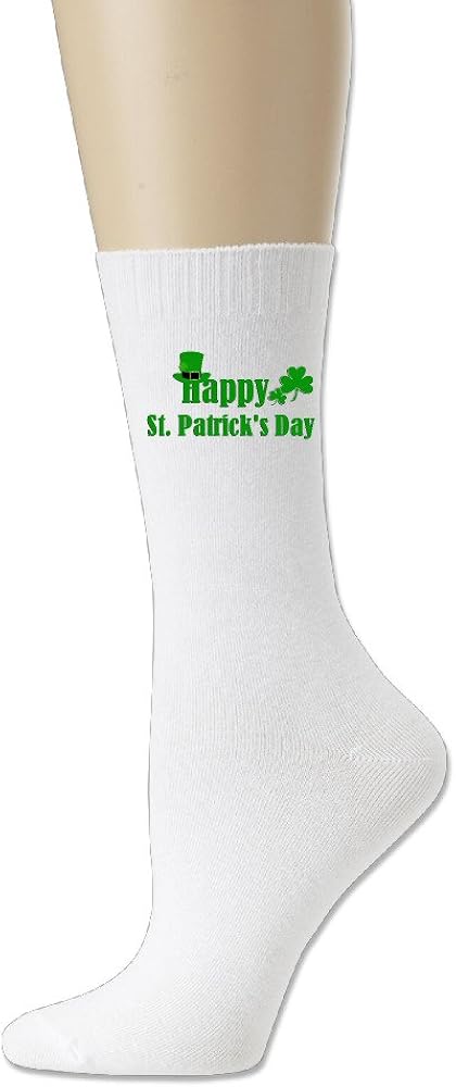 JESUS SAUCEDO Happy St.Patrick's Day Fashion Classical Lightweight Cotton Socks Sock Stockings Hose Sport Crew Socks