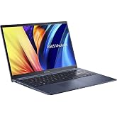 ASUS VivoBook 15 Slim Laptop, 15.6" FHD Display, Intel Core i7-1260P CPU, Intel Iris Xe Graphics, 8GB RAM, 512GB SSD, Fingerprint Sensor, Windows 11 Home, Quiet Blue, F1502ZA-DS72