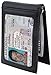 Travelambo Mens RFID Blocking Front Pocket Minimalist Slim Wallet With Pull Tab Money Clip