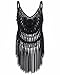 BIUBIU Swimsuit Cover Ups for Women,Summer Beach Sexy Bikini Lace Tassels Swimsuit Cover Ups Black XL