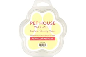 ONE FUR ALL Pet House Vanilla Crème Brulee Wax Melts - Long-Lasting Scented Wax Melts Plant Based, Pet Friendly Pack of 2