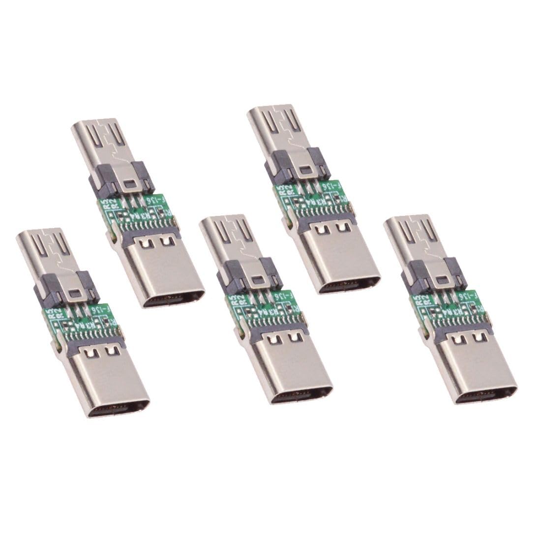 chenyang 5 Pack Micro USB OTG Adapter Micro USB Male to USB C Female Mini Size Connector Adapter