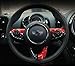 Steering Wheel Trim Cover Cap ABS for Mini Cooper ONE/S/JCW Clubman Countryman Hardtop Hatchback (F Series with Media Control Button, JCW)